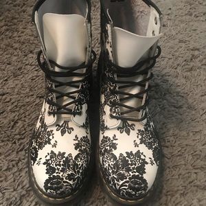 Doc Martens Damask Flocked Floral Boots